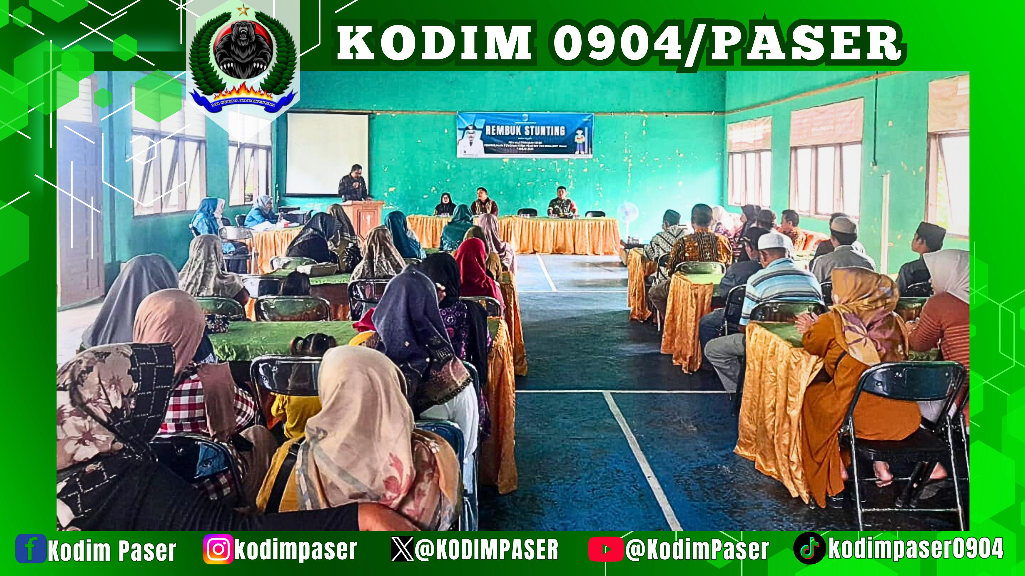 Koramil 0904-07/Mkm Dukung Penuh Penurunan Angka Stunting