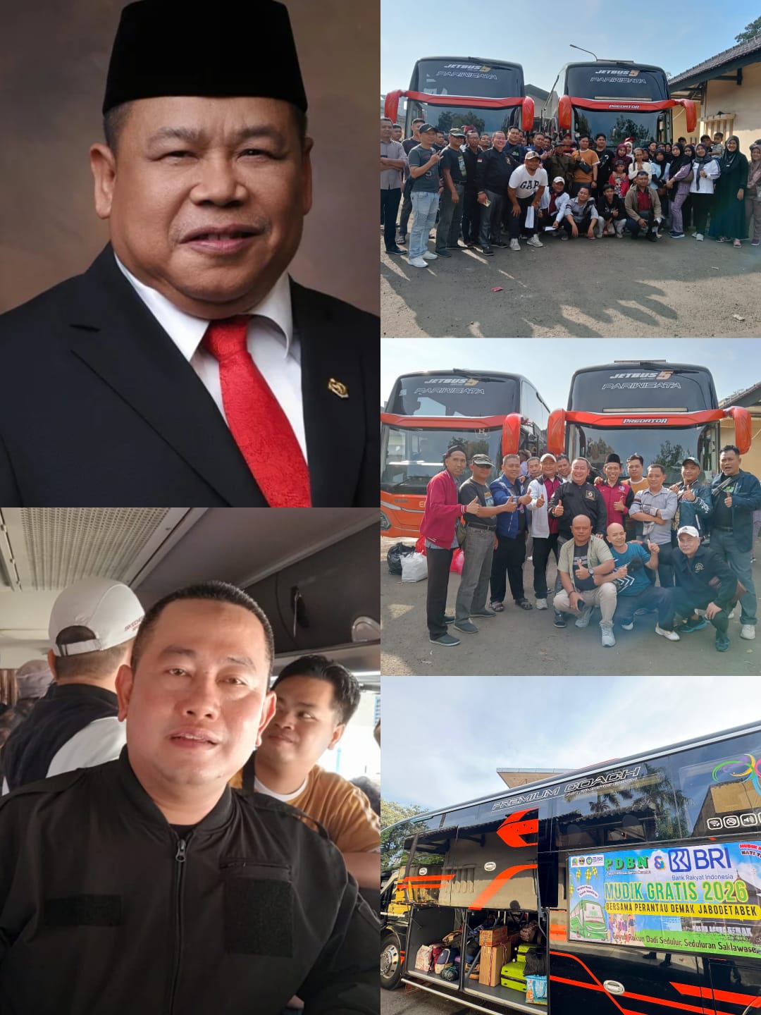 H.Fathan Subchi BPK.RI. Mudik kan warga Wedung Demak