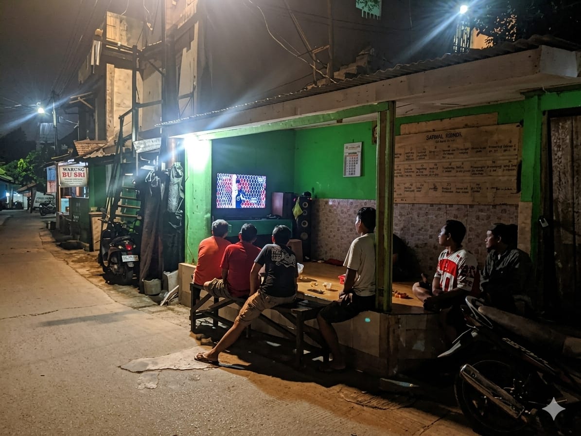 Nobar Bola Gembira Bersama Koramil 0901-05/Samarinda Utara