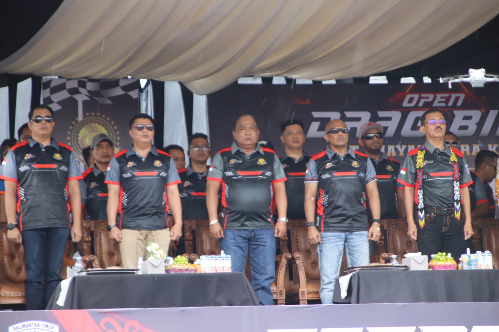 Dandim 0901/Samarinda Hadiri Open Drag Bike HUT Bhayangkara ke-80 di Samarinda