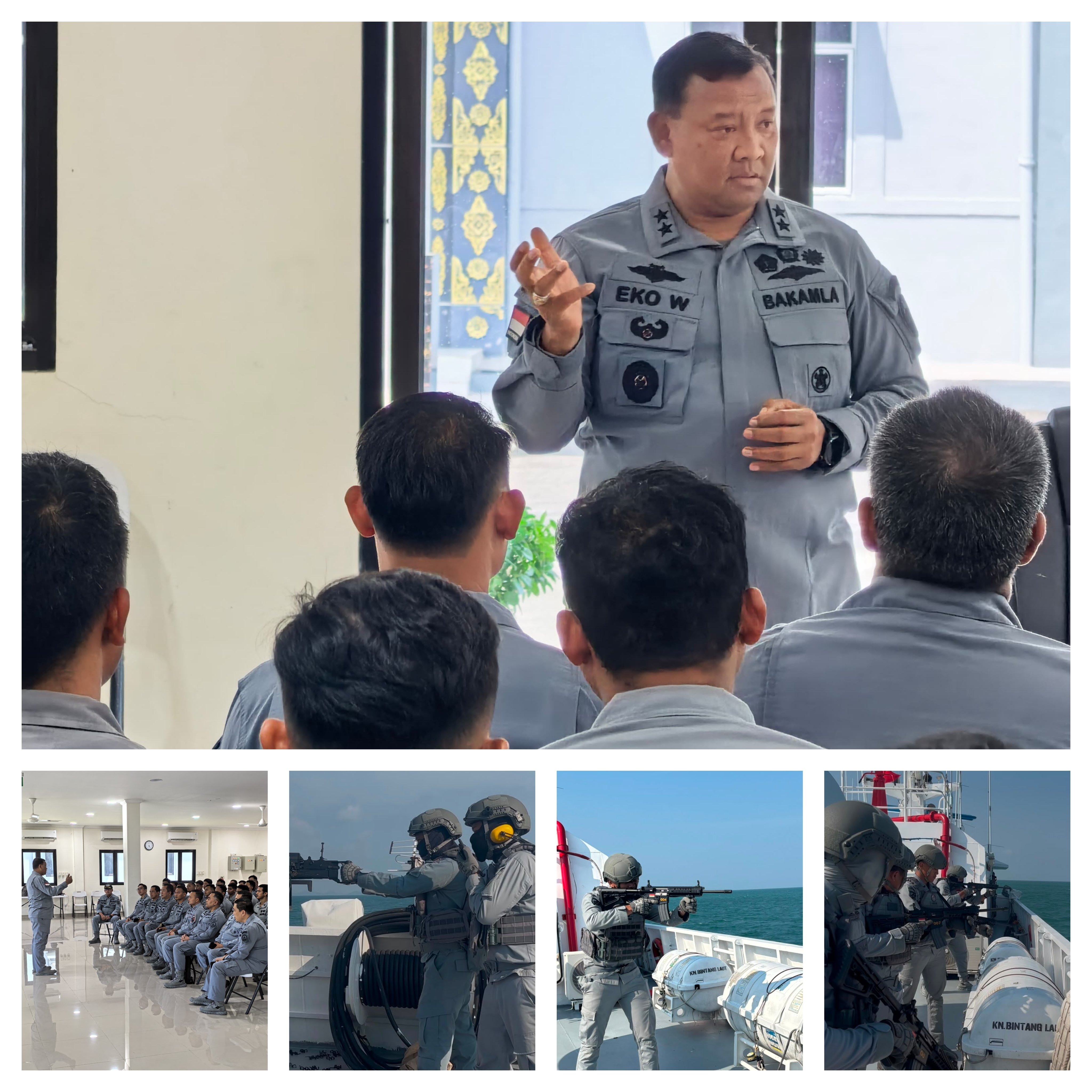 Bakamla RI Gelar Latihan Menembak di Laut
