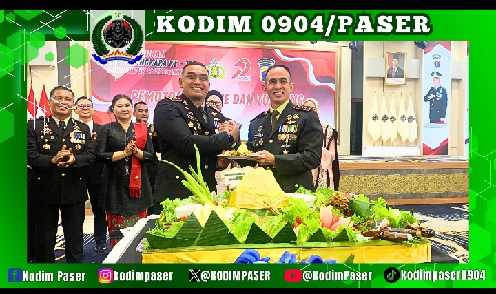 Dandim 0904/Psr Menghadiri Acara Syukuran Hari Bhayangkara Ke-79