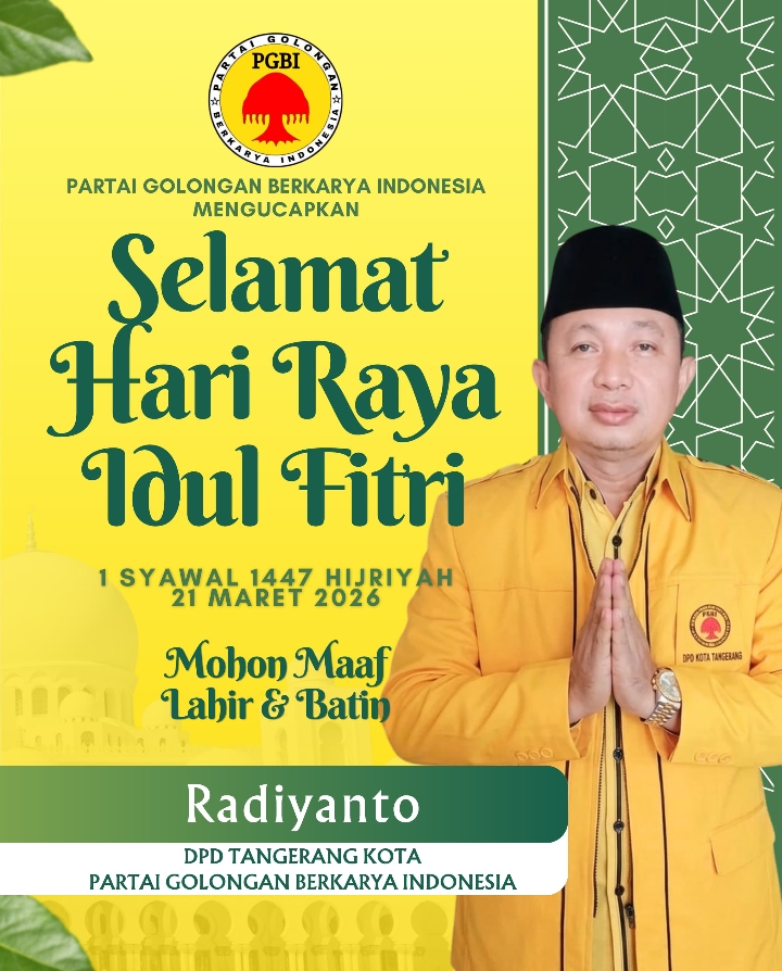 Radianto Sampaikan Ucapan Selamat Hari Raya Idul Fitri 1447 H