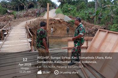 Pembangunan Jembatan Beton Garuda di Kelurahan Pampang Capai 50 Persen Pembangunan Jembatan Beton Garuda di Kelurahan Pampang Capai 50 Persen