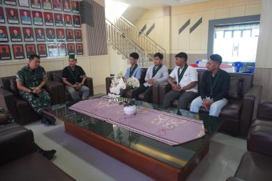 Dandim 0901/Samarinda Terima Audiensi Ketua Umum HMI Cabang Samarinda