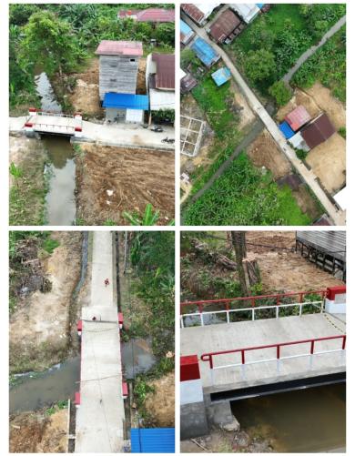 Jembatan Beton Garuda di Handil Bakti dan Simpang Pasir Siap Dinikmati Masyarakat
