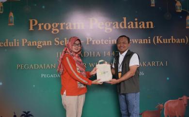 ‎Idul Adha 1447 H, Pegadaian Kanwil VIII Jakarta 1 Bagikan 1.800 Paket Daging Kurban