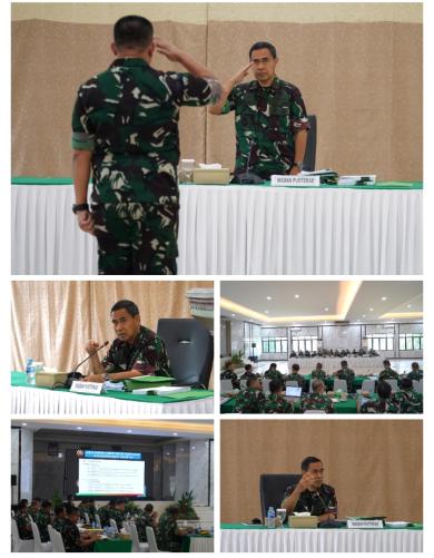 Wadan Pusterad Pimpin Rapat UN I Juknis Pertanian di Lingkungan TNI AD 