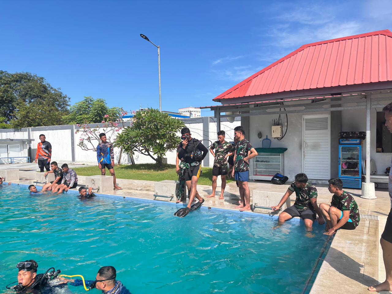 Tingkatkan Profesionalisme Prajurit Matra Laut, Satlinlamil 3 Gelar Latihan Selam Dasar