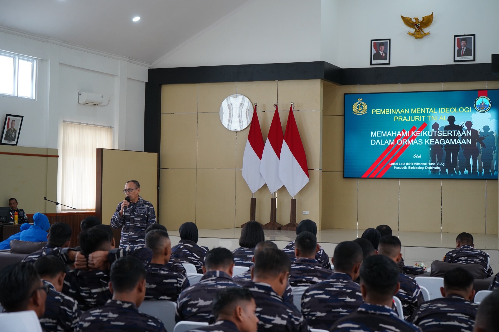 Safari Bintal TNI AL di Lanal Dumai Perkuat Mental, Moral dan Karakter Prajurit Ditengah Dinamika Ta