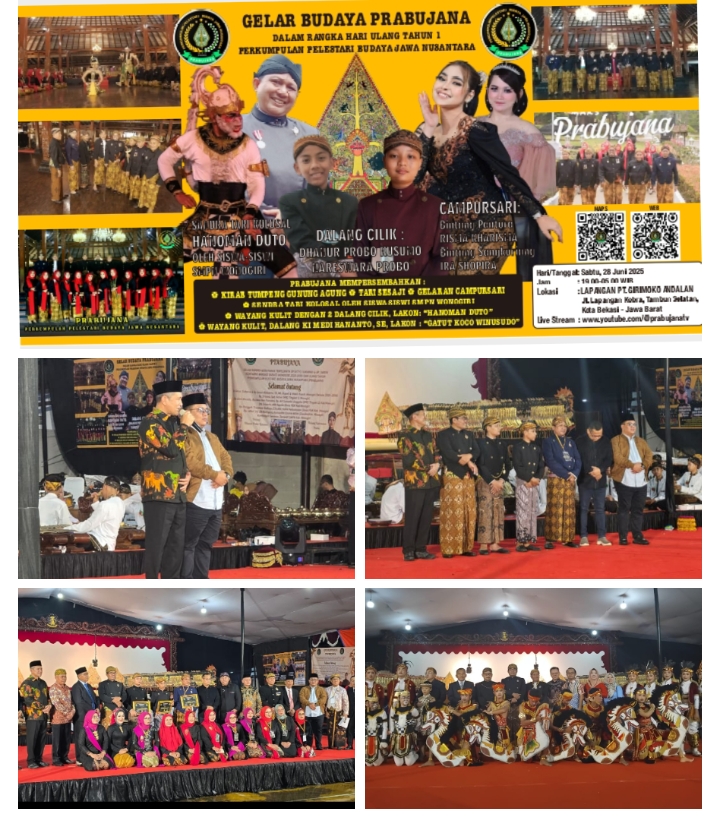 Bupati Wonogiri Setyo Sukarno Hadiri HUT Ke I PRABUJANA dan Gelar Budaya PRABUJANA