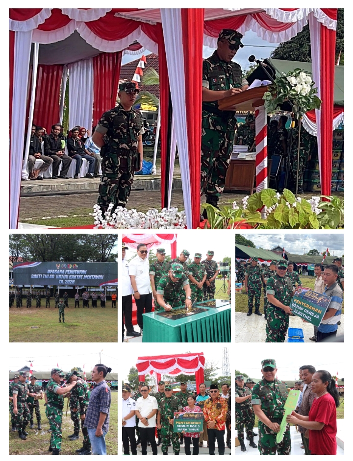Danpusterad Tutup Karya Bakti TNI AD Skala Besar di Kepulauan Mentawai