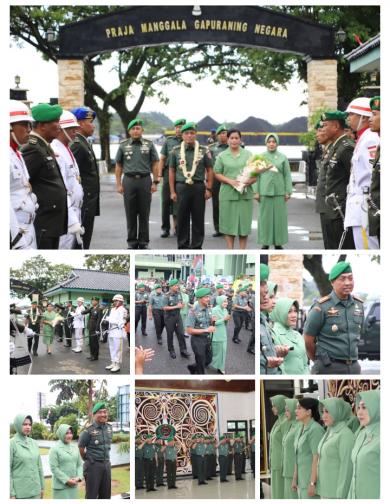 Dandim 0901/Samarinda Sambut Kedatangan Brigjen TNI Anggara Sitompul, S.I.P., M.Si Di Bumi Etam 