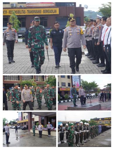 Wujudkan Keamanan Malam Kemenangan, Dandim 0901/Samarinda Ikuti Gelar Apel Gabungan Pengamanan