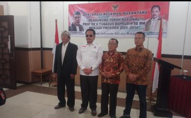 Dukungan Relawan Nusantara, Dr. Tubagus Baharudin, Siap Maju  Calon Presiden RI 2029-2034
