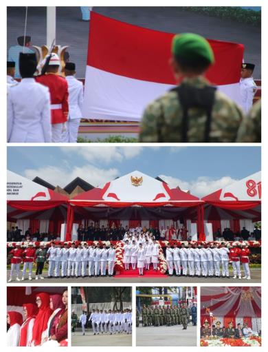 Dandim 0901/Samarinda Hadiri Upacara Peringatan Detik-Detik Proklamasi Kemerdekaan RI Ke-81 di Kota Dandim 0901/Samarinda Hadiri Upacara Peringatan Detik-Detik Proklamasi Kemerdekaan RI Ke-81 di Kota