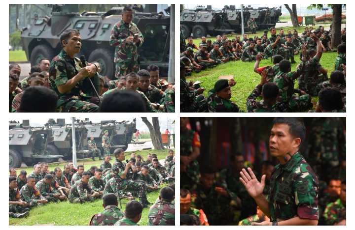 Dandim 0501/Jakarta Pusat Memberi pengarahan Kepada Pasukan Pengamanan Area Istana Presiden Dan Pers