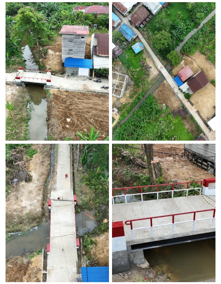Jembatan Beton Garuda di Handil Bakti dan Simpang Pasir Siap Dinikmati Masyarakat