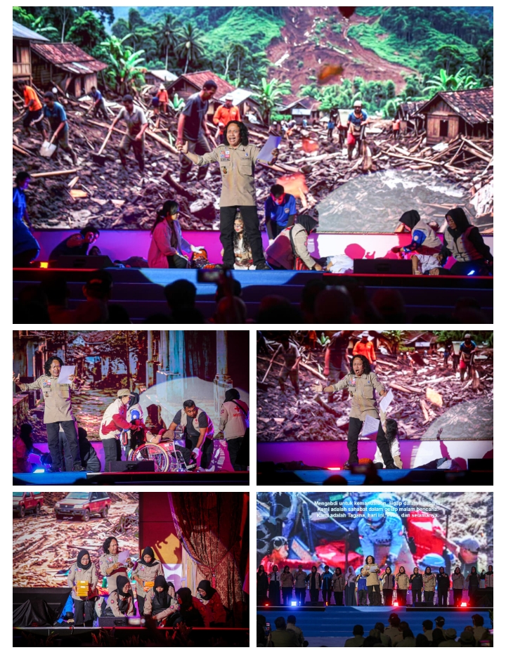 Budayawan Betawi, Dr Syaiful Amri Bacakan Puisi HUT TAGANA Ke 22