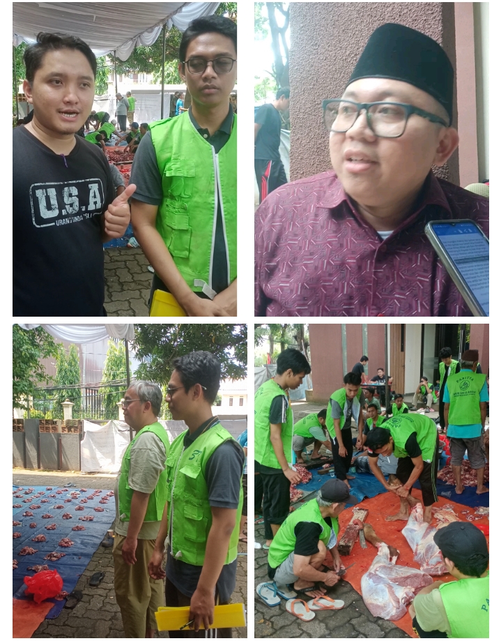 Masjid Bab Al Rusydi Universitas Islam Jakarta Salurkan Daging Qurban