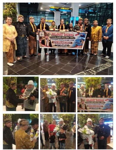 KHN Jakarta Sambut Kedatangan KRRA.Ki.H.Gunarto Gunotalijendro SH.MM, Usai Pentas di New Zealand